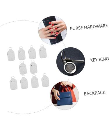 10pcs Heat Transfer Printed Bottle Covers - Travel Keychain Holders for Shampoo, Perfume & Gel - Buy Online on GoSupps.com