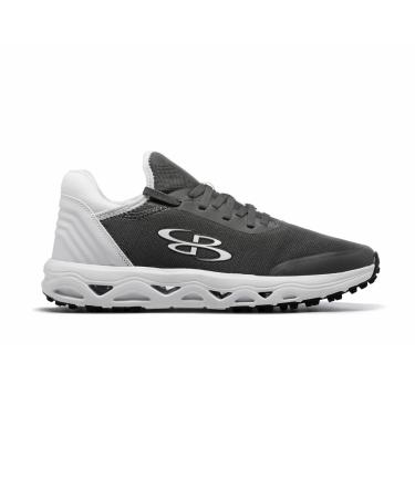 Boombah Men's Raptor Select Turf Shoes - Multiple Color Options - Multiple Sizes Charcoal/White/Charcoal 9.5