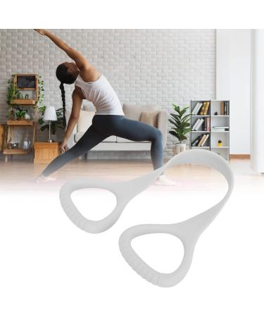 Light Grey Silicone Widen Exercise Band with Massage Handle - Buy Online on GoSupps.com