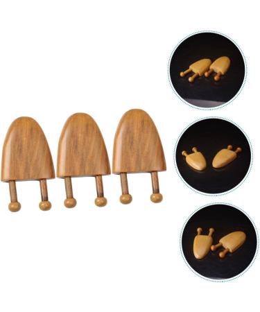 3-in-1 Acupressure Massage Device | Wooden Meridian Toothbrush & Nasal Massager | Reflex Zone Therapy - Buy Online on GoSupps.com