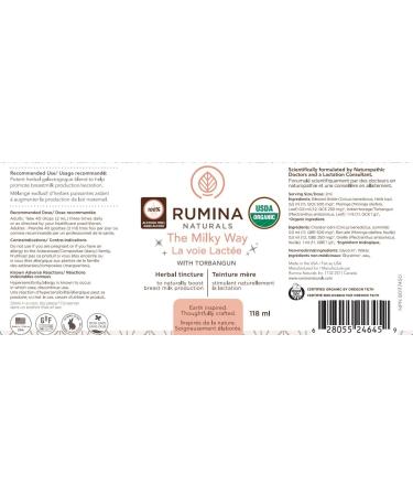 Lactation Supplement: The Milky Way (ALCOHOL FREE VERSION): Boost Your Milk Supply Naturally! Certified Organic Breastfeeding Supplement to Increase Breast Milk Supply. Alcohol Free Fenugreek Free All Natural Non-GMO Vegan. Made in Canada. 118ml / 4oz - Buy Online on GoSupps.com
