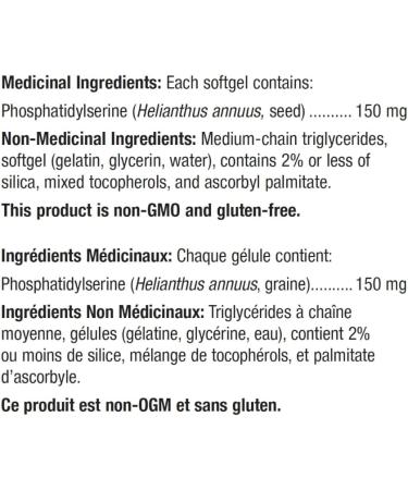 Metagenics - Phosphatidylserine - Brain Supplement - 60 Softgels - Buy Online on GoSupps.com