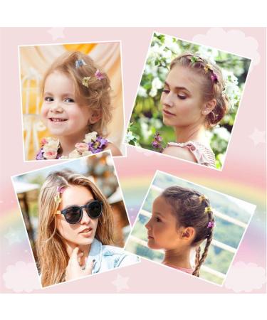 50 Butterfly Hair Clips - Jelly Color Mini Hair Accessories for Women & Girls - 14 Sparkle Candy Colors in Box - Buy Online on GoSupps.com