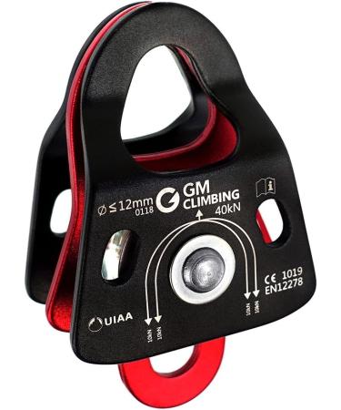 GM CLIMBING 40kN Micro Double Pulley Prusik Minding Ball Bearing UIAA CE for Progress Capture System Rigging Hauling Rescue Arborist Tree Climbing Pack of 2 - Buy Online on GoSupps.com