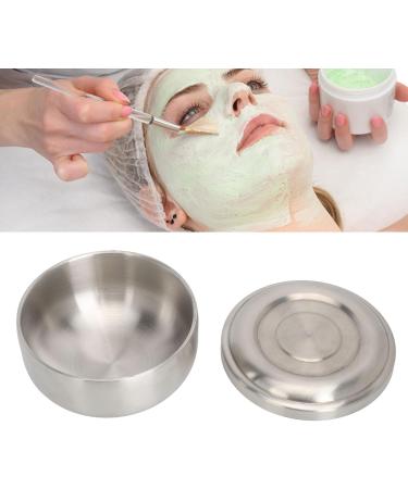 Saluaqui Facial Mask Mixing Bowl with Lid 304 Stainless Steel Mixing Bowl for Facial Mask Mud Mask and Other Skincare Products - Buy Online on GoSupps.com