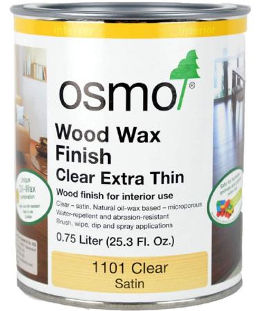 Osmo Wood Wax Finish Extra Thin - 1101 Clear - .75 Liter