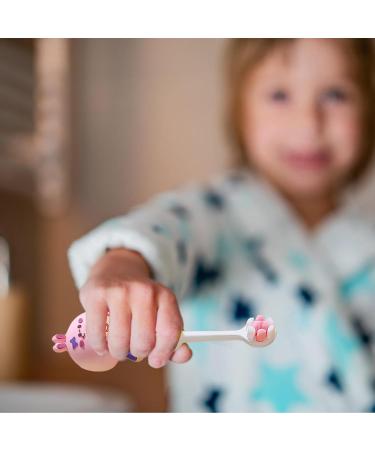 Toddler Training Toothbrush - Soft Bristle Children's Hand Toothbrush in Pink/Rabbit Design for Boys & Girls - Buy Online on GoSupps.com