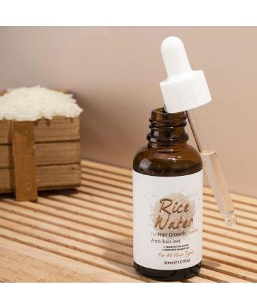 LICHENGTAI Fermented Rice Water Serum 30ml Hair Care Essence Hair Growth Rice Water Thinning Hair Hair Care Oil for Men and Women - Buy Online on GoSupps.com