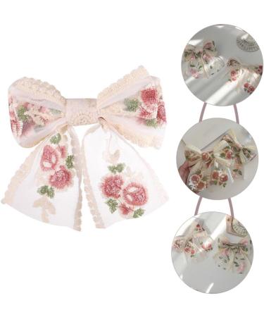 Angoily Embroidered Butterfly Hair Clip Wedding Hair Bowknot Women Hair Clips Wedding Hair Clips Bow for Hair Bow Clip Hair Barrettes Bowknot Clip Hair Clamps Fabric Hairpin Miss Modeling - Buy Online on GoSupps.com