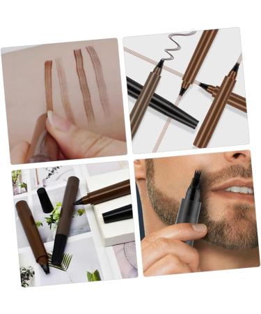TOVINANNA 2pcs Beard Pencil Filler for Men Womens Eyebrow Pencil Micro Fork Eyebrow Pencil Artificial Fiber - Buy Online on GoSupps.com