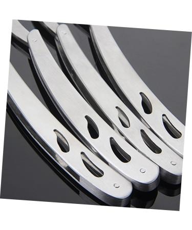 Magiclulu Vintage Shaver Holder Set - 4 Stainless Steel Razor Stands for Manual Razor & Hairy Knife - Perfect for Grooming & Bathroom D cor - Buy Online on GoSupps.com