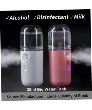Facial Mister Portable Mini Face Sprayer USB Rechargeable Facial for Hydratin Pink Face Sprayer - Buy Online on GoSupps.com