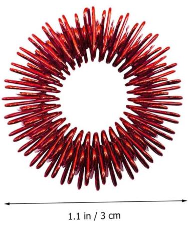 Beavorty 12-Pack Spiky Finger Massage Rings | Stress Reduction & Acupressure Toys for Decompression | International Shipping - Buy Online on GoSupps.com