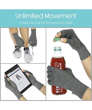 qazaa Compression Glove For Rheumatoid Osteoarthritis - Heat Hand Gloves For Computer Typing Arthritic Joint Pain Relief Carpal Tunnel - Men Women (1 Pair) (L) - Buy Online on GoSupps.com