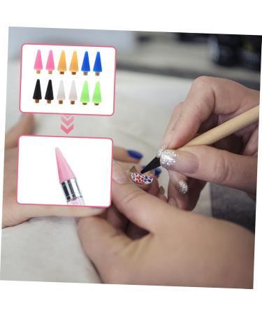 FOMIYES 24pcs Nail Picker Wax Replacement Multi Dotting Pen Tips for Nail Art Easy Installation and Safe for Professionals and Enthusiasts - Buy Online on GoSupps.com