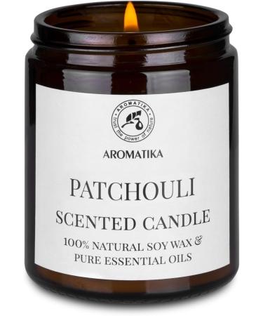 Fragrance Candle Patchouli 150g - 100% Pure Essential Oil - Aromatherapy Soy Wax Candle in Glass - Perfect Christmas & Birthday Gift - Buy Online on GoSupps.com