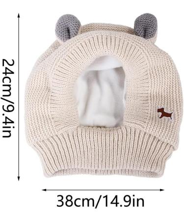 Quiet Ears for Dogs Dog Snood Warm Dog Ears Cover Noise Protection for Anxiety Relief & Calming Pet beige - Buy Online on GoSupps.com