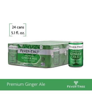 Fever-Tree Premium Ginger Ale 5.07 Fl Oz (Pack of 24) - No Artificial Sweeteners, Flavorings, or Preservatives - Buy Online on GoSupps.com