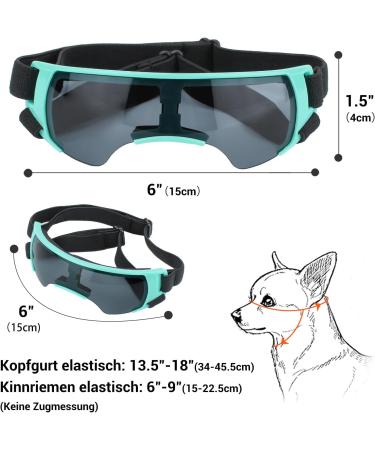 Petleso Dog Sunglasses - Anti-UV with Adjustable Strap for Small Dogs - Black - Buy Online on GoSupps.com