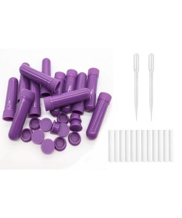 Zison Nasal Inhaler Tubes Kit - 12 Purple Empty Tubes with Wicks & 2 Droppers - Buy Online on GoSupps.com