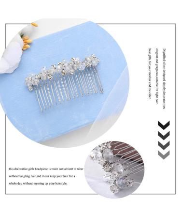 Jeairts Crystal Bride Wedding Hair Comb - Silver Rhinestone Bridal Hair Piece for Women and Girls - Buy Online on GoSupps.com