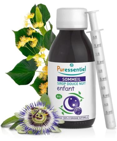 Puressentiel - Relaxing Sleep - Sweet Night Syrup for Children - Organic - 100% Natural Formula - 125ml - Buy Online on GoSupps.com