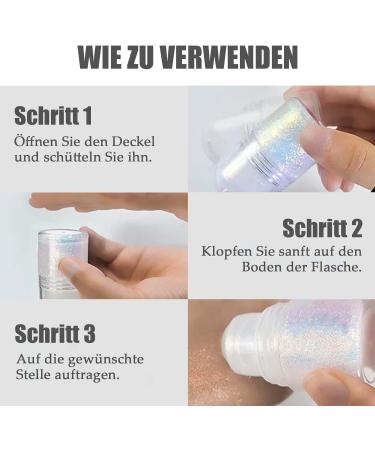  EONFAVE roll-on glitter body gel mermaid color changing glitter for festival rave holographic painting glitter hair gel halloween makeup for rave party - Buy Online on GoSupps.com