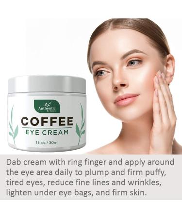 Anti-Aging Caffeine Eye Cream for Dark Circles, Bags & Puffiness - Eye Lift Treatment with Coffee, Avocado Oil, Algae & Vitamin C for Women & Men - Buy Online on GoSupps.com