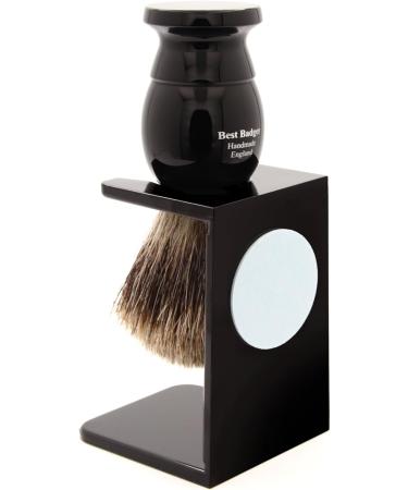 Edwin Jagger Best Badger Medium Shaving Brush - Ebony | Quality English Shaving Brush - Buy Online on GoSupps.com