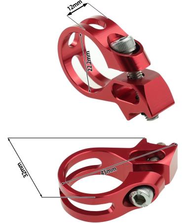 Sram X7 X9 X0 XX X01 XX1 Bike Shifter Clamp Replacement - Red Aluminum Alloy Trigger Bar Clamp 45x32x12mm - Buy Online on GoSupps.com
