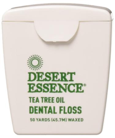 Desert Essence Tea Tree Oil Dental Floss Waxed 50 Yds (45.7 m)