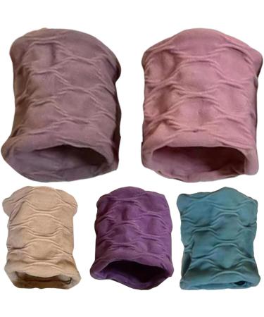 Bexdug Hair Elastics No Damage - Stretch Hair Bobbles Seamless Cotton Headband Rope Hair Bands Ponytail Holder Wide Hairties for Thick Heavy Curly Hair - Buy Online on GoSupps.com