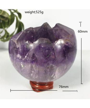 Amethyst Rough Stone Sphere Natural Amethyst Quartz Crystal Cluster Stone Specimen Home Crafts Decoration Gift Geode Ball JIZTGEDM - Buy Online on GoSupps.com