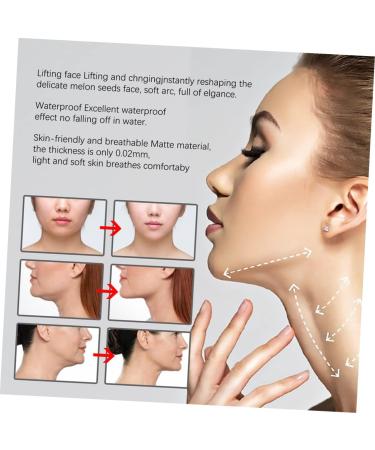 Didiseaon 80pcs V-type Lift Face Pasters Invisible Tape Skin Tightening Tapes Synthetic Rubber Transparent - Buy Online on GoSupps.com