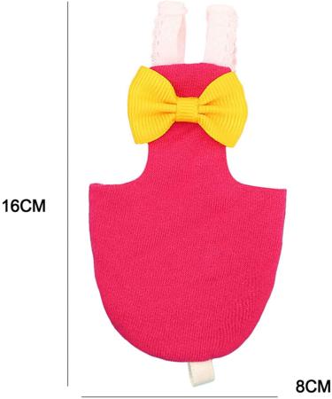 Buy Mnyd Bird Diaper Flight Shape - Washable Reusable PET Pee Pad for Parrots African Gray Budgies Cockatoos | Rose Red - Buy Online on GoSupps.com