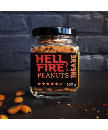 I Love Spicy Hellfire Peanuts - Insane 100g Roasted Peanuts with Carolina Reaper | Extreme Heat Snack - Buy Online on GoSupps.com