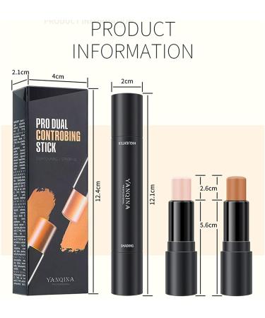 ONLYOILY Contour Stick Concealer & Highlighter - 2 Color Contouring Makeup for All Skin Types (#06) - Buy Online on GoSupps.com