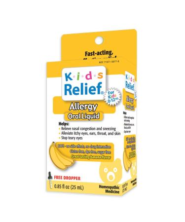 Kids Relief Allergy Oral Solution 0.85 Fluid Ounce (25 ml)