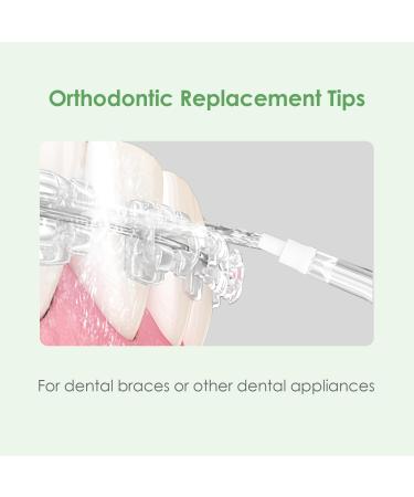 Salate 2 pcs Orthodontic Replacement Tips for Water Flosser | Premium Oral Irrigator Accessories - Buy Online on GoSupps.com