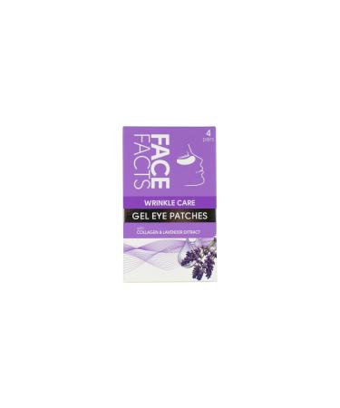 Face Facts Wrinkle Care Under-Eye Gel Patches | Collagen + Lavender | Helps reduce the appearance of fine lines + tightens | 4 Pairs