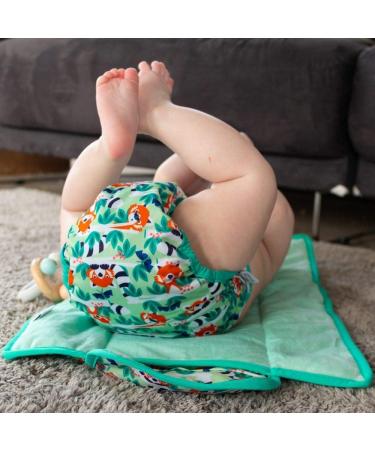 Buy Pop-In Printed Diaper with Snap Fasteners - Red Panda Motif for International Shipping - Buy Online on GoSupps.com
