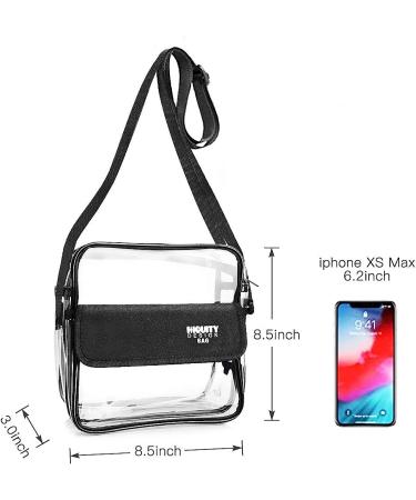 Clear Stadium Approved Crossbody Shoulder Bag - Waterproof Transparent Purse for NFL, NCAA, BTS, PGA Events - Buy Online on GoSupps.com