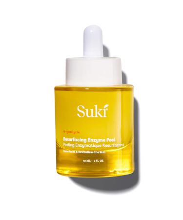 Suki Skincare Resurfacing Enzyme Peel - With Glycolic Acid Papain Apple & Pumpkin - Chemical Exfoliant that Reduces Dry Skin Buildup While Promoting Radiant Smooth Soft Skin - 30 ml