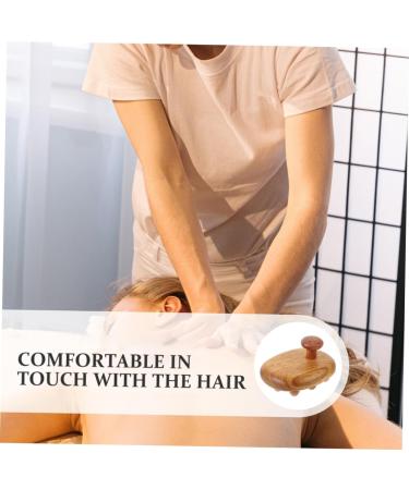 Frcolor 2-Piece Wooden Massage Brush Set | Natural Wood Scalp Comb & Massage Tools for Relaxation - Buy Online on GoSupps.com