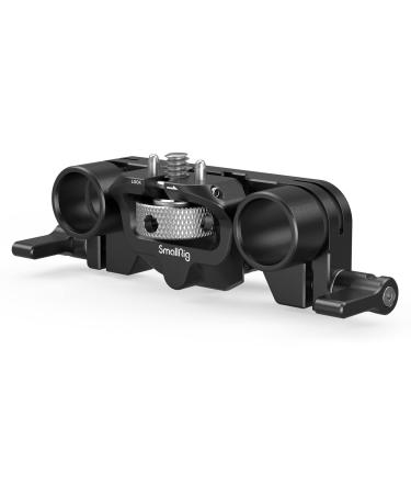 SMALLRIG 15mm LWS Rod Support, Ajustable and Anti-Twist Design, Compatible for SMALLRIG 3196/3680/ 3556/3641/ 3645 Matte Box to Rail Support System, 15mm Dual Rod Clamp - 3652