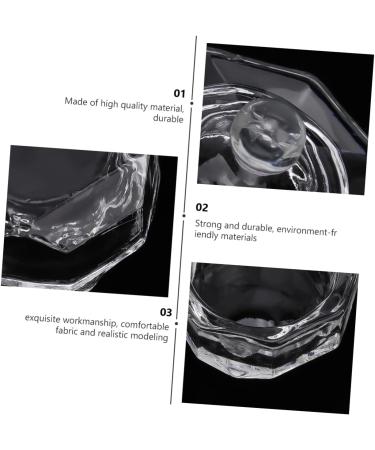 minkissy Nails nail art crystal c glass containers with lids nail dappen c nails glass jar Dappen Dish Bowl acrylic powder dish terrarium nail art tool nail art cs manicure washing Art - Buy Online on GoSupps.com