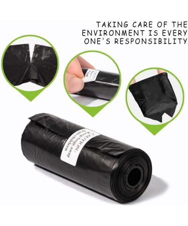 600PCS AiTodos Dog Poop Bags - Black Polyethylene Dog Bags (40 Rolls, 15 Bags per Roll) - Portable and Suitable for Leaving the House - 30*21.5 cm - Dog Toilet Bags - Buy Online on GoSupps.com
