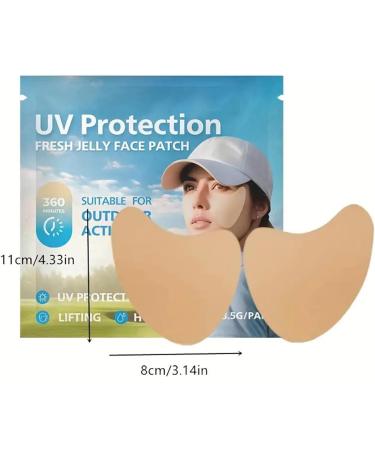 5 Pairs Face Cream Patch Golf Sun Face Patch Clear comfortable UV face patches outdoor sun protection golf patches for enhanced outdoor activities - Buy Online on GoSupps.com