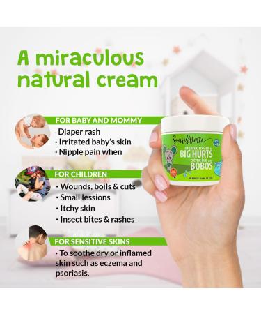 Souris Verte Organic Boo Boo Healing & Diaper Rash Cream Made in Canada Cloth Diaper Safe (1-pack) Pack of 1 - Buy Online on GoSupps.com