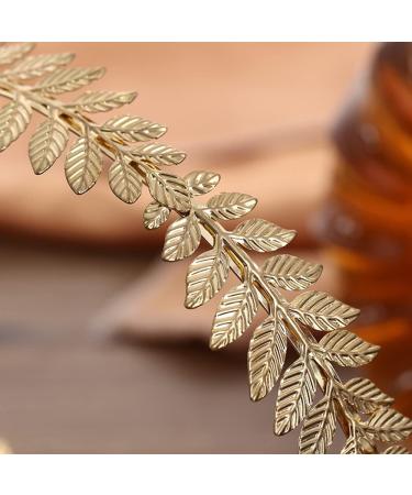 Minleer 3 Pack Roman Laurel Leaf Crown Tiara Greek Goddess Headband - Halloween Costume Accessories for Girls Women - Gold Leaf Head Wreath - Buy Online on GoSupps.com